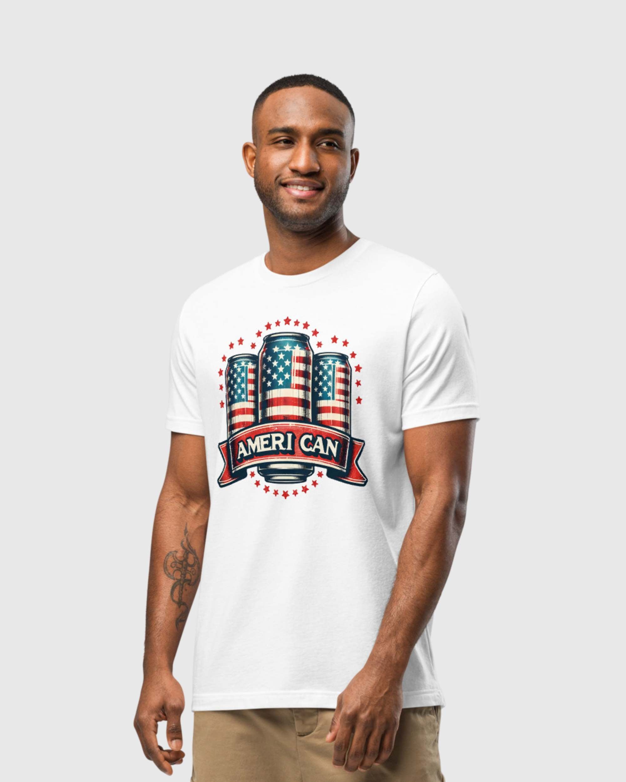 Men's USA Eagle American Flag T-shirt