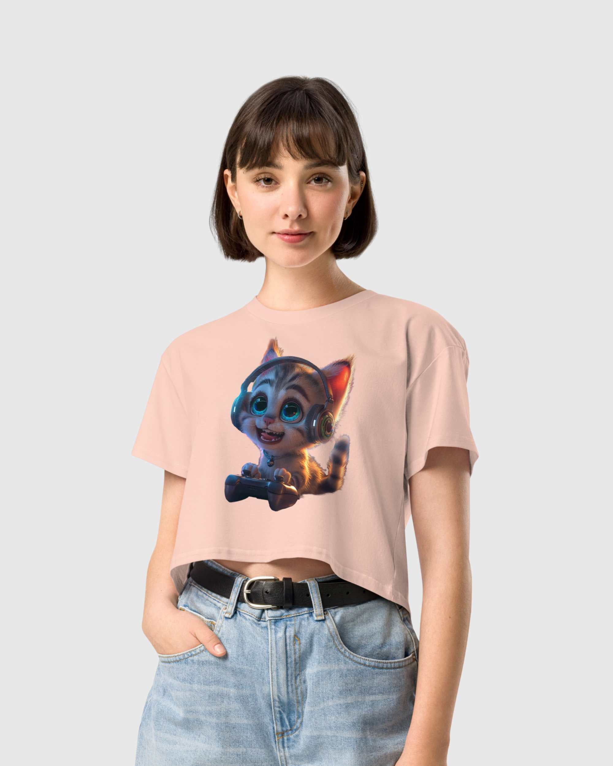 Tounge Kitty Women’s crop top